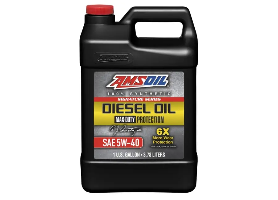 Plně syntetický motorový olej AMSOIL Signature Series 5W-40 Max-Duty Synthetic Diesel Oil, objem 3,78 l (1 galon) Autentický