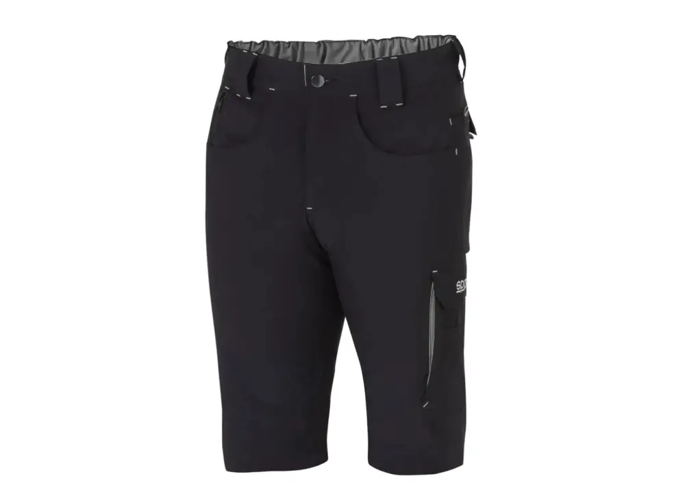 Sparco lehké technické kraťasy LAREDO, barva černo-šedá, velikost XS Levný