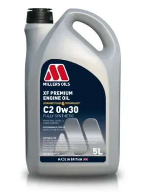 Cenová Bomba Plně syntetický motorový olej Millers Oils XF Premium C2 0w30, objem 5l