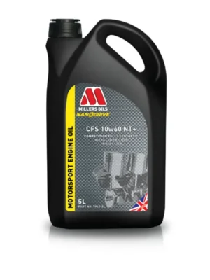 Závodní plně syntetický motorový olej Millers Oils NANODRIVE - CFS 10W-60 NT+, objem 5l Přímo Od Výrobce