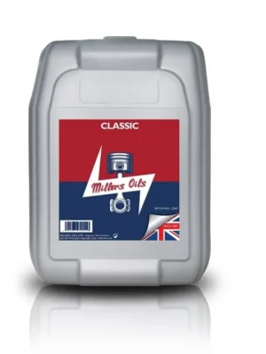Špičkový polosyntetický motorový olej Millers Oils Classic Sport 20W-60, objem 20l Víkendová Akce