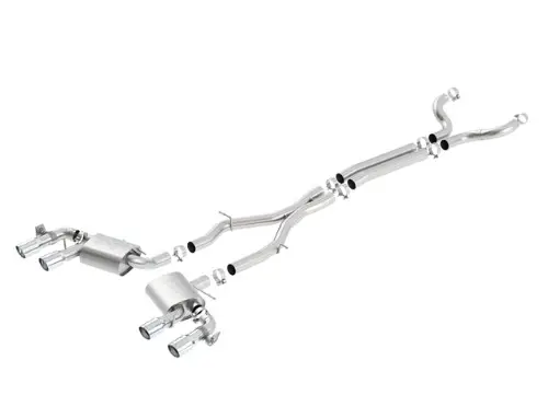 Borla Cat-Back výfukový systém "S-Type" pro Chevrolet Camaro ZL1 6,2l V8 RWD 2-dvéř. s NPP, r.v. od 17-20, typ koncovek chromové Tovární Cena