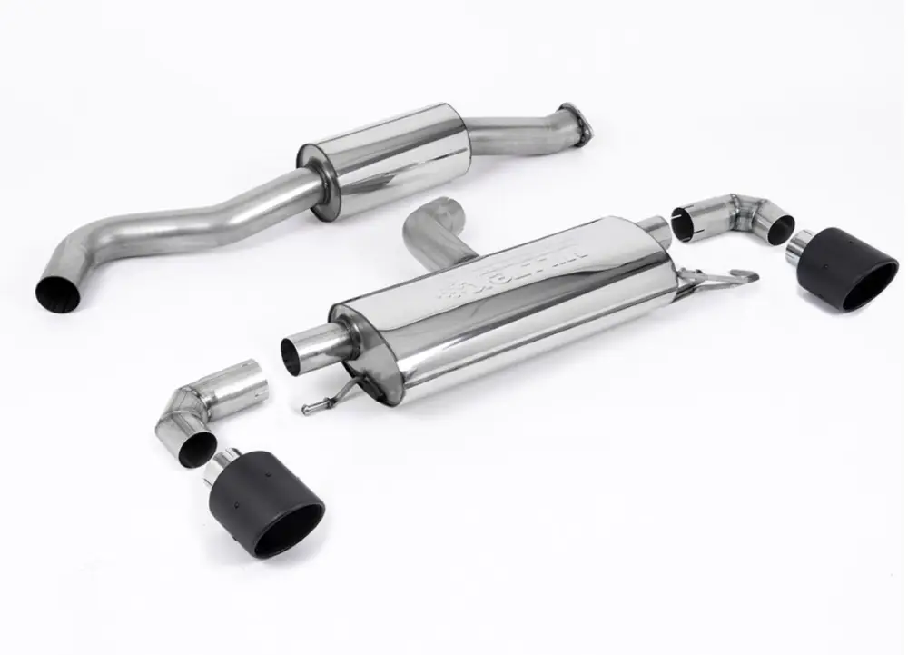 Poslední Šance Milltek Sport výfukový systém OPF/GPF Back 3" / 76mm s rezonátorem pro Toyota Yaris GR/GR Circuit Pack 1.6T (s OPF/GPF) 2020-2024, typ koncovek JET-115 karbonové