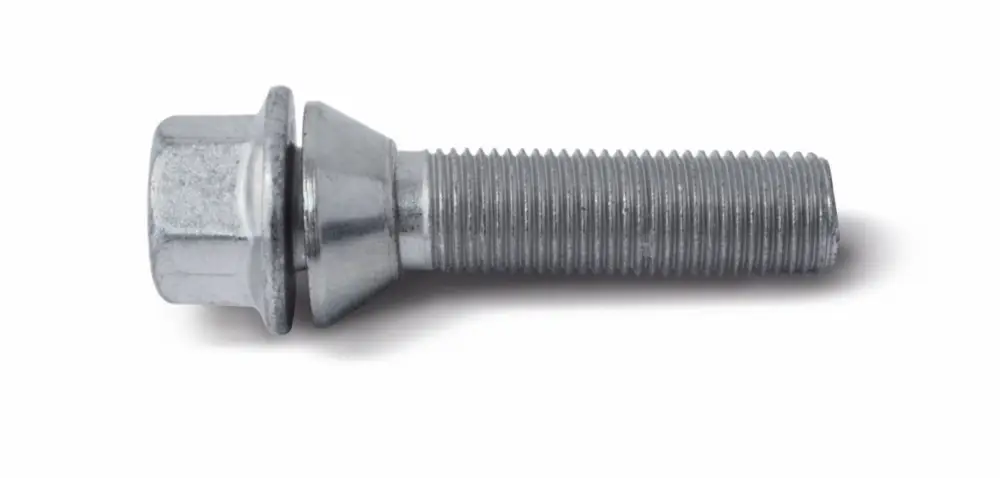 Výhodná Nabídka H&R šroub s pohyblivou kuželovou dosedací plochou M14x1,5x35,5 mm, barva stříbrná