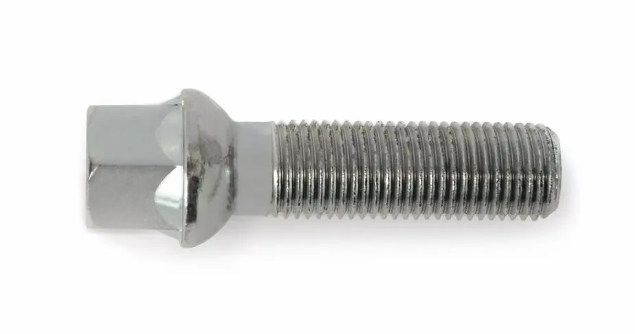 Aktuální H&R šroub s kulovou dosedací plochou R12 mm M14x1,5x35 mm, barva stříbrná