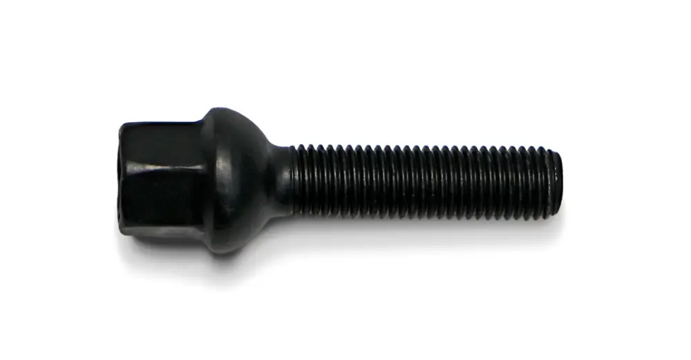 H&R šroub s kulovou dosedací plochou R12 mm M12x1,5x35 mm, barva černá Nejlepší Volba