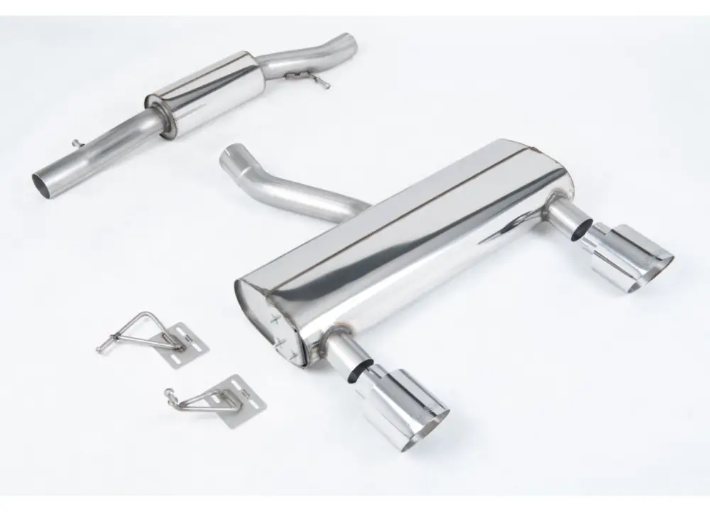 Milltek Sport výfukový systém cat-back s rezonátorem (tišší) pro Audi TT 3.2 V6 quattro Coupe/Roadster 2003-2006, GT-115 leštěné koncovky, typ koncovek GT-115 leštěné Akce