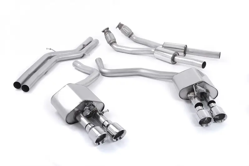 Milltek sport ValveSonic výfukový systém cat-back bez rezonátoru (hlasitější) pro Audi S6 4.0 TFSI C7 quattro 2012-2018, leštěné koncovky, typ koncovek GT-100 leštěné Horká Nabídka