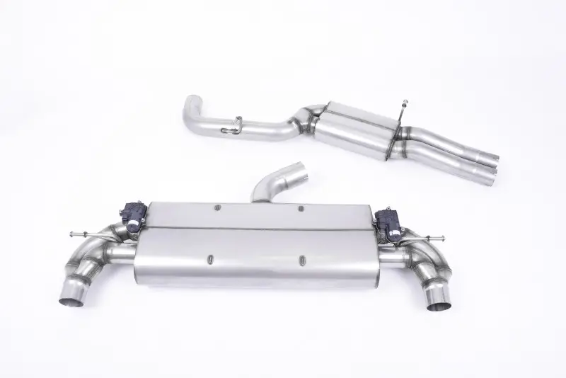 Milltek sport ValveSonic výfukový systém cat-back s rezonátorem pro Audi TT Mk3 TTRS 2.5TFSI Quattro (s OPF/GPF) 2019-2024, oválné leštěné koncovky, typ koncovek oválné titanové modré Bezpečná Platba