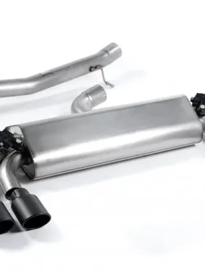 Výprodej Milltek Sport výfukový systém cat-back bez rezonátoru (hlasitější) pro Volkswagen Golf MK7 R 2.0 TSI 300PS (ECE Approved, 76.2mm Systems) 2014-2016, leštěné oválné koncovky, typ koncovek oválné černé