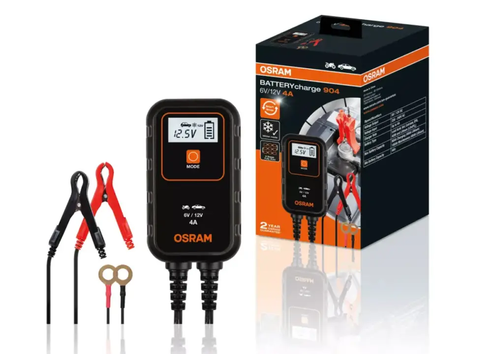 Cenový Hit OSRAM BATTERYcharge nabíječka autobaterií pro 6V a 12V vozidla, typ 904