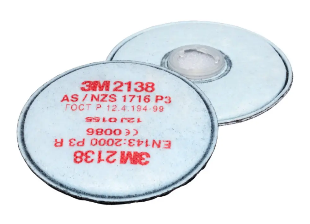 3M™ sada 2 kusů filtrů proti částicím řady 2000, provedení 2138, úroveň ochrany P3 R + aktivní uhlí, max. ochrana prach i zápach Přímo Od Výrobce