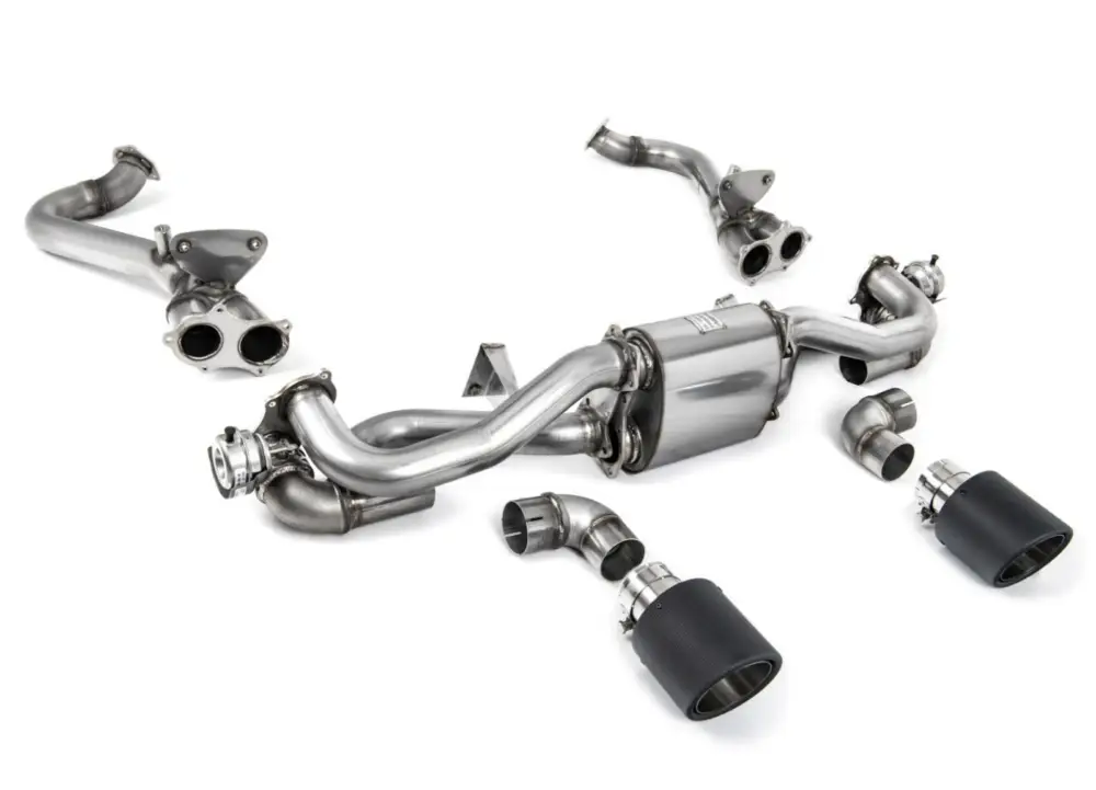Výhodná Nabídka Milltek Sport náhrada GPF/OPF pro Porsche Cayman 718 GT4 4.0 (s OPF/GPF - Pre Feb 2020 build only) 2020-2024, GT-115 leštěné koncovky, typ koncovek JET-115 karbonové