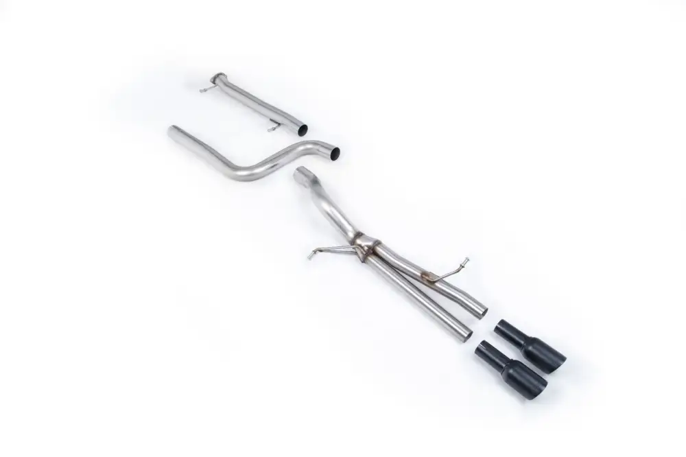 Nejlepší Volba Milltek Sport výfukový systém cat-back Straight Through (nejhlasitější) pro Ford Fiesta Mk7 ST 1.6 EcoBoost (5-dvéř. NA modely) 2014-2024, GT-80 leštěné koncovky, typ koncovek GT-80 černá