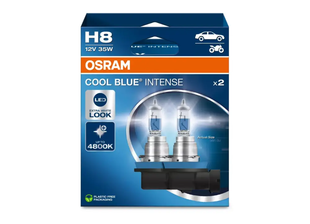 Kup Teď OSRAM COOL BLUE INTENSE NEXT GENERATION autožárovky - bílé světlo 5000 K, 2 ks v balení, patice H8
