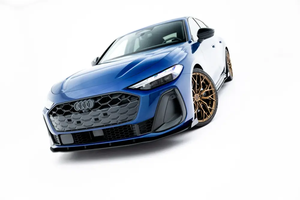 Maxton Design "Street Pro" spoiler pod přední nárazník s křidélky pro Audi A5 B10, plast ABS bez povrchové úpravy, S-Line, Sedan / Avant Akce