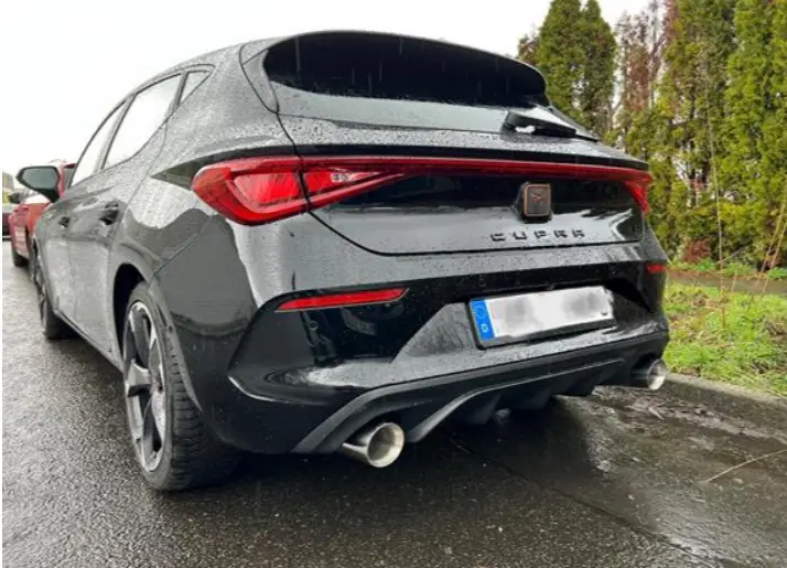 Nejlepší Volba Fox Sportauspuff koncový tlumič výfuku s koncovkou 1x100 Typ 25 na obou stranách pro Cupra Leons motorem 2.0