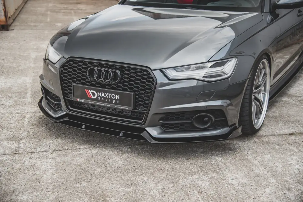Cenově Výhodný Maxton Design spoiler pod přední nárazník pro Audi A6 C7 FL, materiál laminát bez základového nátěru