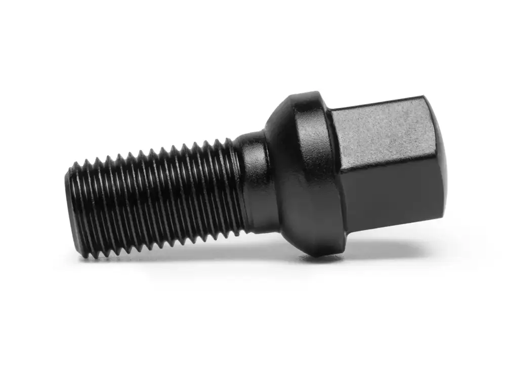 TPi kolový šroub, kulová dosedací plocha R13, šestihranná hlava (17 mm), závit 14x1,5, délka závitu 28 mm, barva černá Nakupujte Hned
