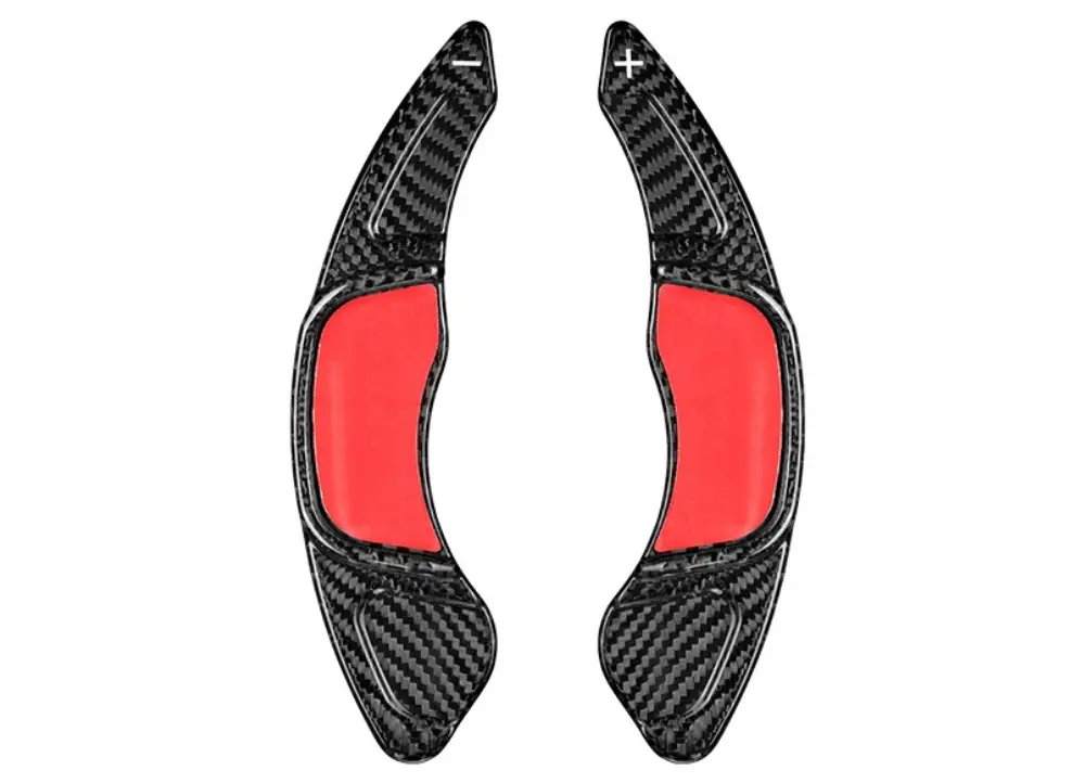 Karbonová pádla pod volant pro Volkswagen Golf R Mk7 11/2013–, barva černý karbon Přímo Od Výrobce