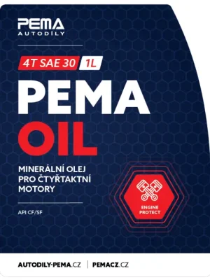 Motorový olej PEMA SAE 30 4T, 1L Vrácení Zdarma