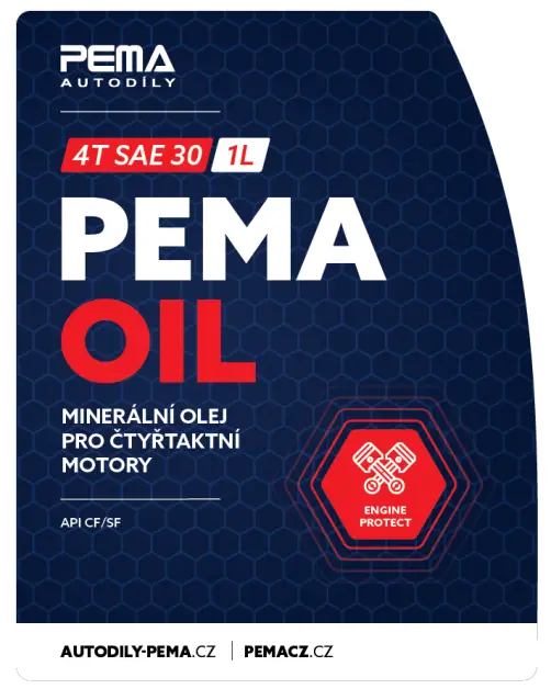 Motorový olej PEMA SAE 30 4T, 1L Vrácení Zdarma