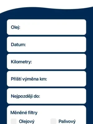 Vrácení Zdarma Štítek na výměnu oleje - 1ks