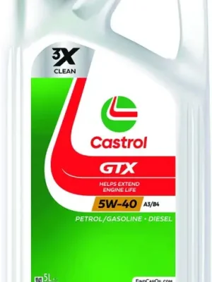 Motorový olej Castrol GTX A3/B4 5W-40, 5L Výprodej