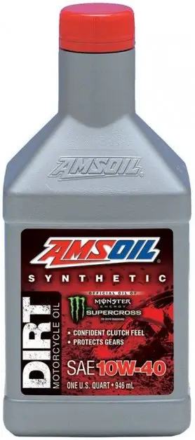 Ověřený Motorový olej Amsoil Synthetic Dirt Bike 10W-40, 946ml
