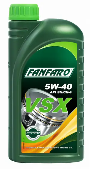 Vysoce Kvalitní Motorový olej Fanfaro VSX 5W-40, 1L