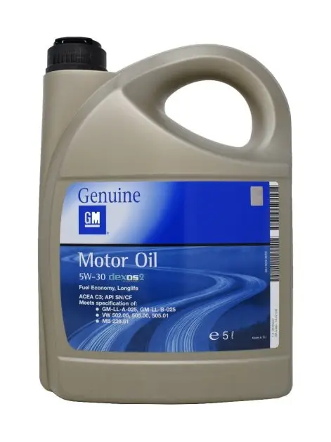Motorový olej GM DEXOS 2 5W-30, 5L Časově Omezené