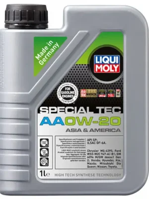 Autentický Motorový olej Liqui Moly Special Tec AA 0W-20, 1L