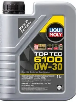 Časově Omezené Motorový olej Liqui Moly Top Tec 6100 0W-30, 1L