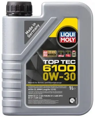 Časově Omezené Motorový olej Liqui Moly Top Tec 6100 0W-30, 1L
