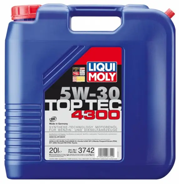 Motorový olej Liqui Moly Top Tec 4300 5W-30, 20L Kup Teď