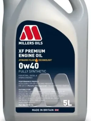 Motorový olej Millers Oils XF Premium 0W-40, 5L Sezónní Sleva