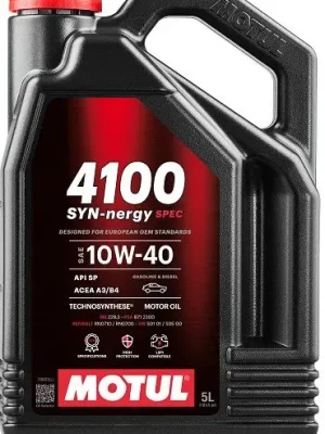 Motorový olej Motul 4100 SYN-NERGY 10W-40, 5L Jen Po Omezenou Doba