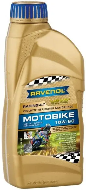 Motorový olej Ravenol Racing Motobike 4T 10W-60, 1L Víkendová Akce