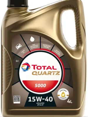Motorový olej Total Quartz 5000 15W-40, 4L Nejprodávanější