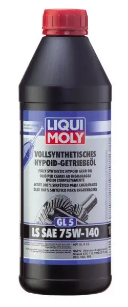 Značkový Převodový olej Liqui Moly Vollsynthetisches Hypoid-Getriebeöl 75W-140, 1L