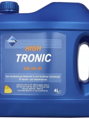 Značkový Motorový olej Aral HighTronic 5W-40, 4L