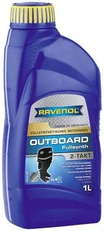 Značkový Motorový olej Ravenol Outboardoel Fullsynth 2T, 1L