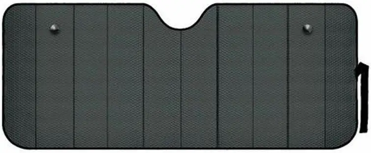 Nová Kolekce Clona přední sluneční 72x145cm černá - mat
