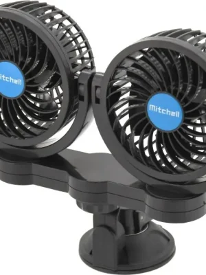 Zlevněný Compass ventilátor MITCHELL DUO 2x108mm 12V na přísavku