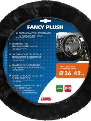 Koupit Online Potah volantu plyšový černý, 36-42 cm