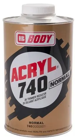Časově Omezené HB BODY 740 Acryl Normal Thinner, 500ml