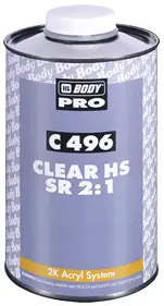 HB BODY C496 Clear HS SR 2:1, 1L Kup Teď