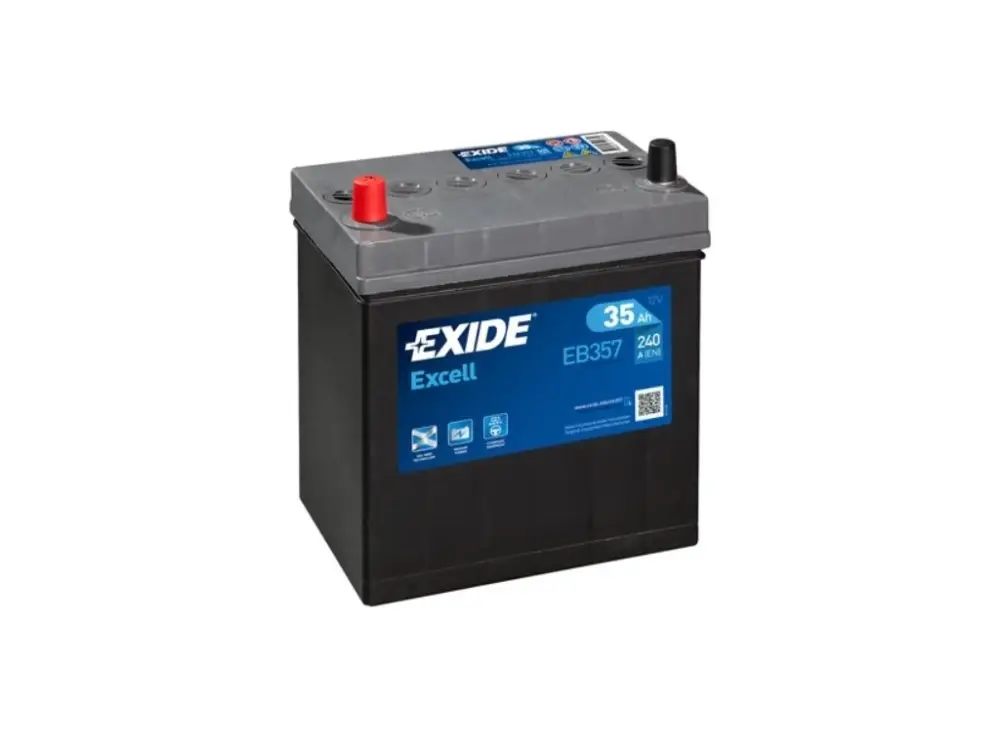 Autobaterie EXIDE Excell 12V 35Ah 240A levá EB357 Bezpečná Platba