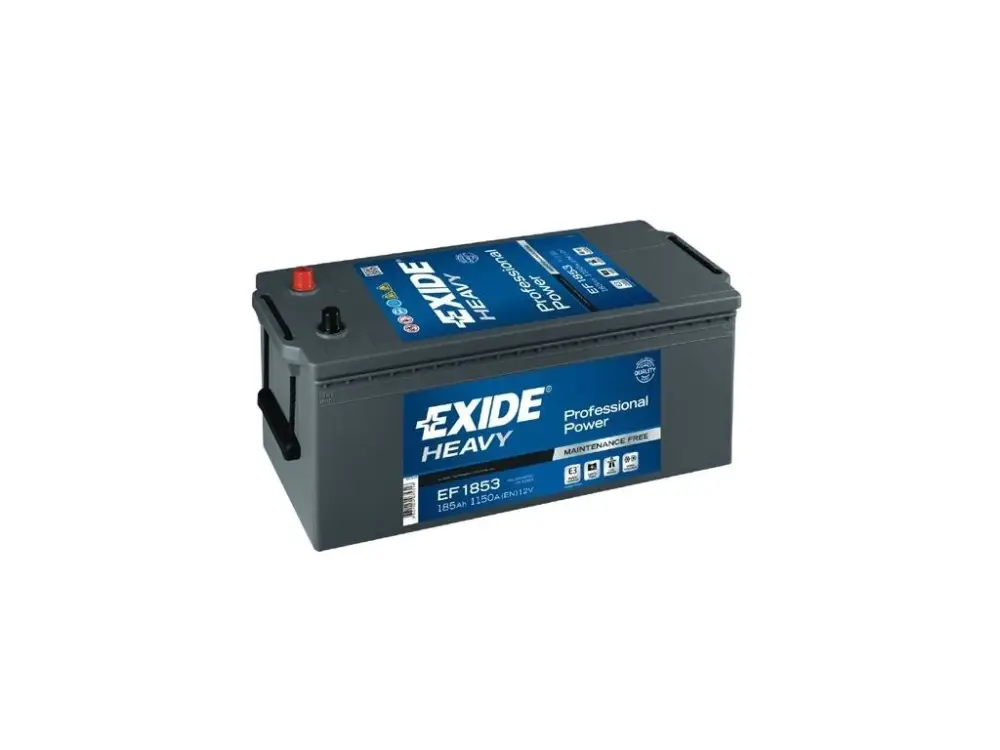 Nejlepší Volba Autobaterie EXIDE Professional Power HDX 12V 185Ah 1150A EF1853