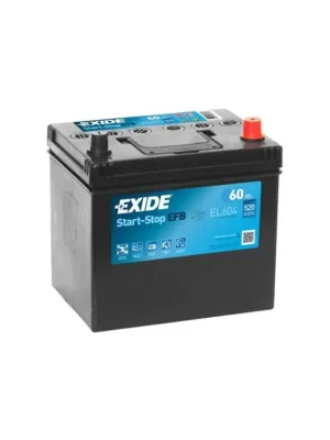 Ověřený Autobaterie EXIDE Start-Stop EFB 12V 60Ah EL-604